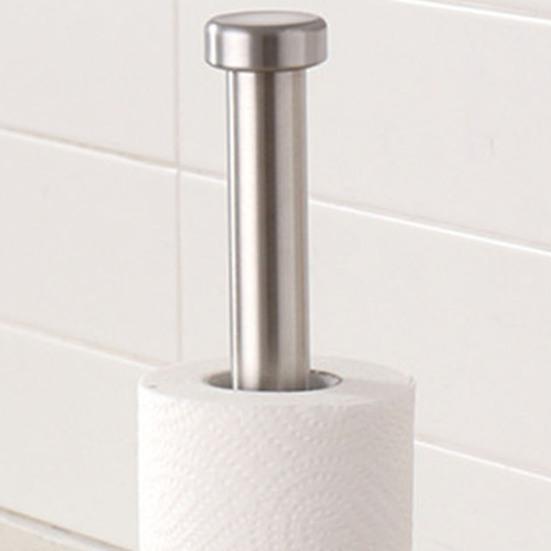 Countertop Paper Towel Holder with Stable Base Polished Surface Rustproof Paper Towel Roll Holder for Bathroom Kitchen