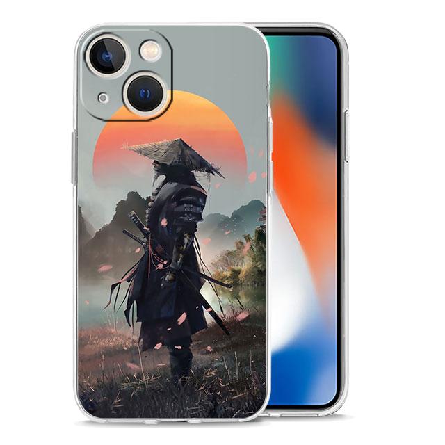 

Чехол для телефона «Японский самурай» для iPhone 8 7 6S X XS 11 Pro 14 Plus 12 Pro Max SE 13 Mini XR 14 Pro Max 7 Plus 8, силиконовый чехол iPhone 14