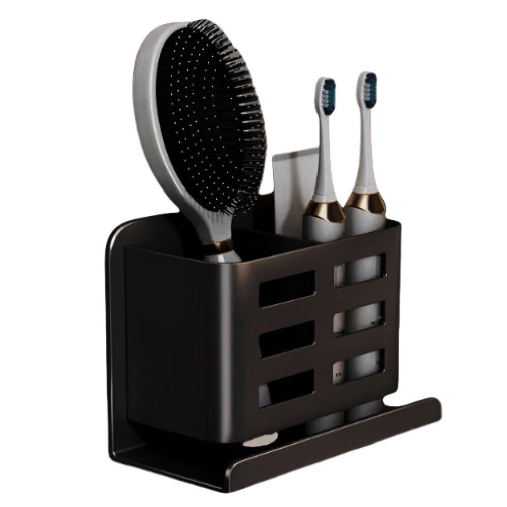 No Punching Bathroom Storage Rack Aluminum Zinc Zinc Alloy Shaver Storage Stand  Kitchen