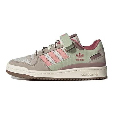 Originals Forum Leather Low-Top Sneakers Women Sneakers Brown Green Pink IG1581