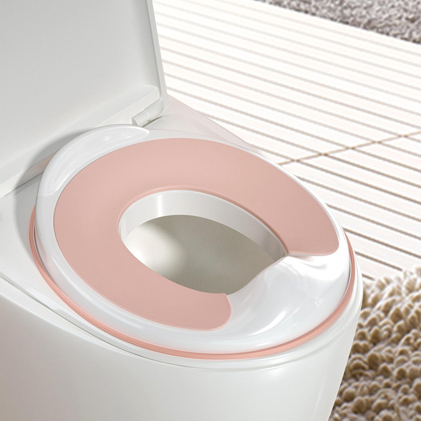 

Накладка на сиденье для горшка Удобная Компактная Крышка для унитаза Тренировка для дома Кемпинг Дети розовый