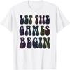 Retro LET THE GAMES BEGIN Fantasy Football Warrior Draft Day T-Shirt