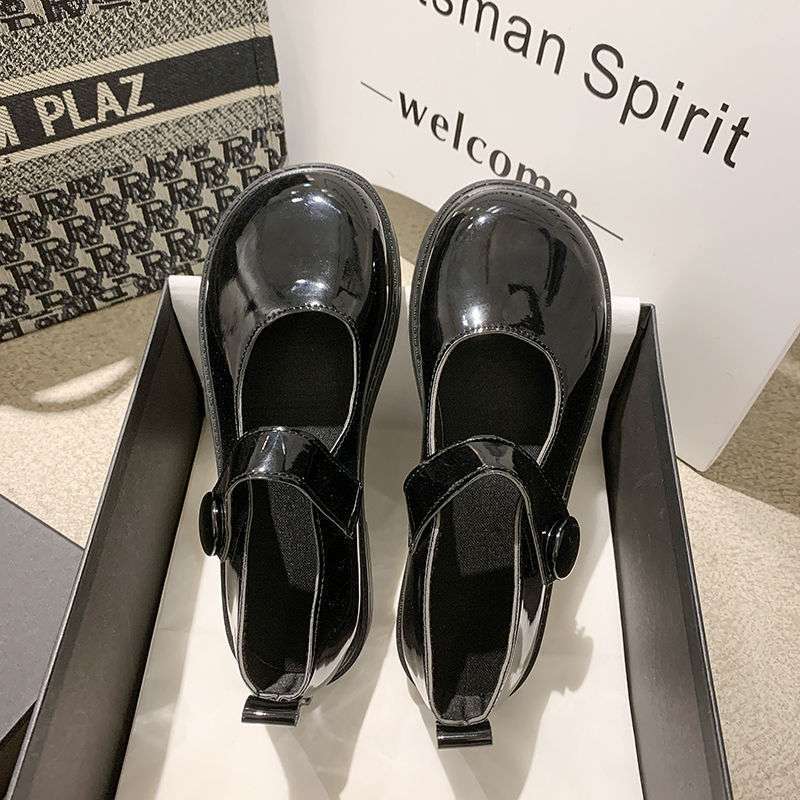 JK uniform literary retro flat-soled women's shoes Mori female Japanese Mary Jane single shoes round head college style Chic small leather shoes