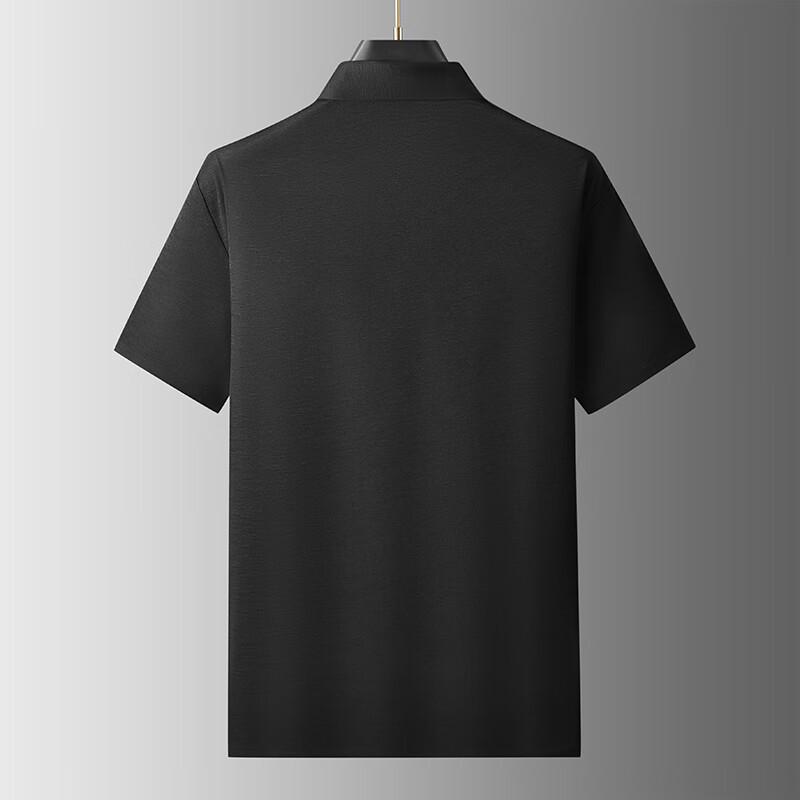 Dibinze Men's Plus Size Lapel Polo T-Shirt