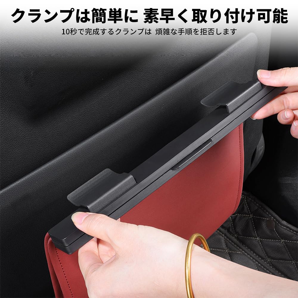 Car Trash Can Compatible Hanging Car Trash Can with Magnetic Easy Opening and PU Slim Car Interior Small Item Odor and Stain Car Convenient Item