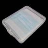 Clear Plastic Stackable Mask Storage Box with Lid Mask Organizer Mask Protector