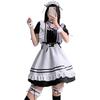 Asminlee Maid Cute and Gakuen Alice Cute Maid Plus Size Fancy Top and Bottom Unisex Costume, Popular, Long, Black, Costume, Beginner's Set, Outfit,