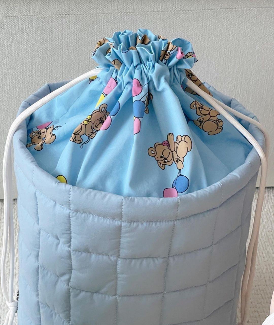 

Personalized Name Thickened Home Storage Basket Cute Fragmented Flower Bundle Mouth Style Children s Toy Storage Clothes Storage About 25x30cm синий