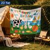 Party Backdrop Flat Banners Duck Rabbit Pumpkin Boat Bunting Celebrations Wedding Celebration Photo Booth Front Door Decor