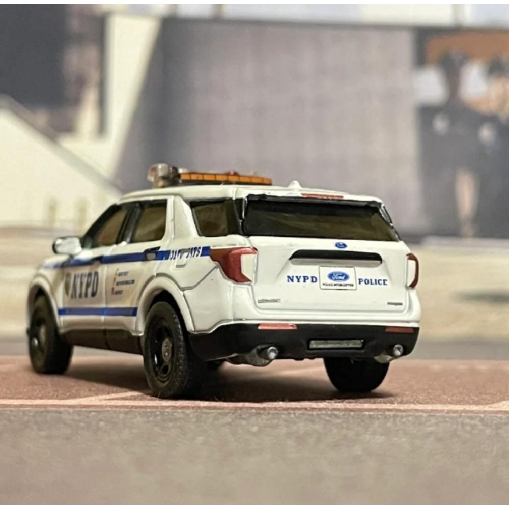cjafuz1 1:64 2020 Ford Police INTERCEPTOR UTILITY NYPD Alloy Car Model Collectible Toy Gift Souvenir Display Ornament