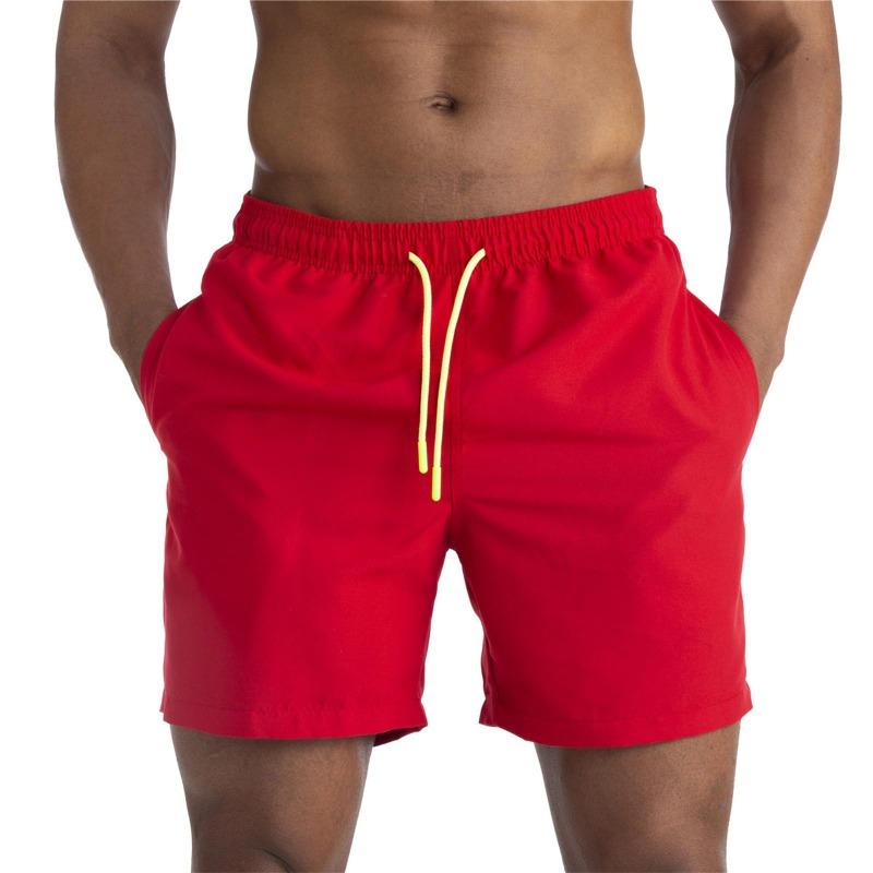 Men's Casual Color Outdoors Pocket Beach Work Trouser  Beach Shorts Pant