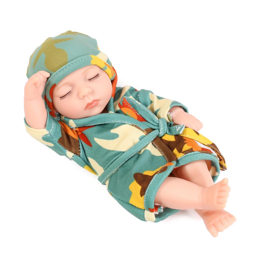 19cm Soft Silicone Doll Baby Girl Doll 3-D Life Like Doll Educational Reborn Collectable Doll Child Parenting Game Toy