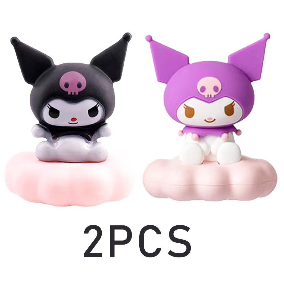 New Japan Style Sanrios Night Light Enamel Cloud Cartoon Kuromi Cinnamoroll Pochacco Small Table Light Illuminating Decoration