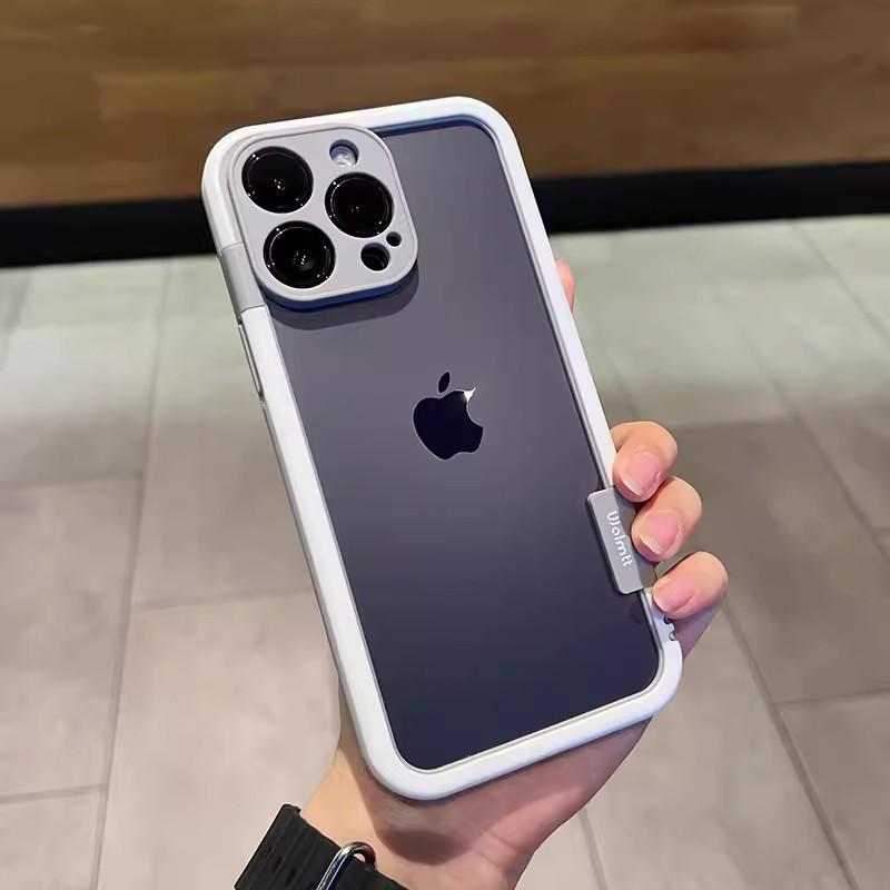 Custodia in Silicone per Apple 16 Pro Max con Cornice Color Block e Protezione Anti-urto per iPhone 16.