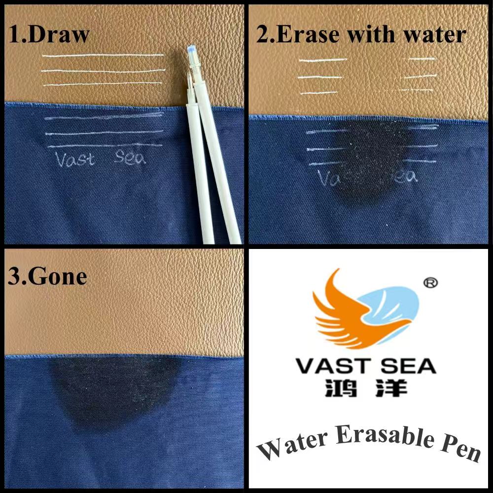 VAST SEA Direct Sale 100pcs Set Water Erasable Gel Pen Refill White Ink Plastic Tailor Helper for Clothing and Shoes Marking Sew