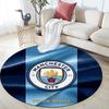 Custom Name Manchester City2 Round Area Rug,Carpet Rug for Living Room Bedroom Sofa Playroom Decor,Non-slip Floor Mat