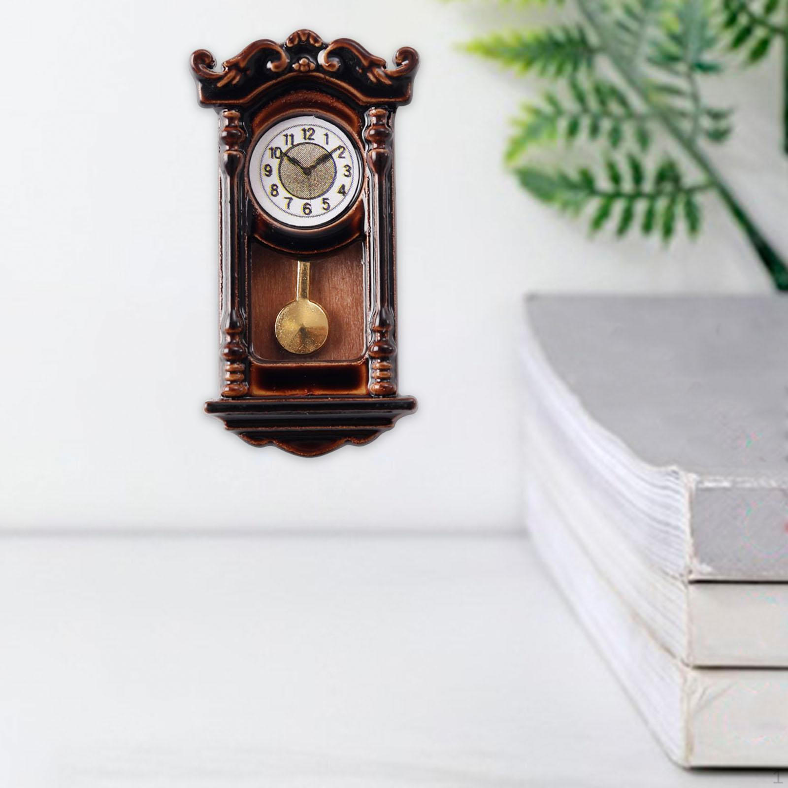 

Аксессуар для кукольного домика 1/12 Римские часы для декорации сцены Flat Bells