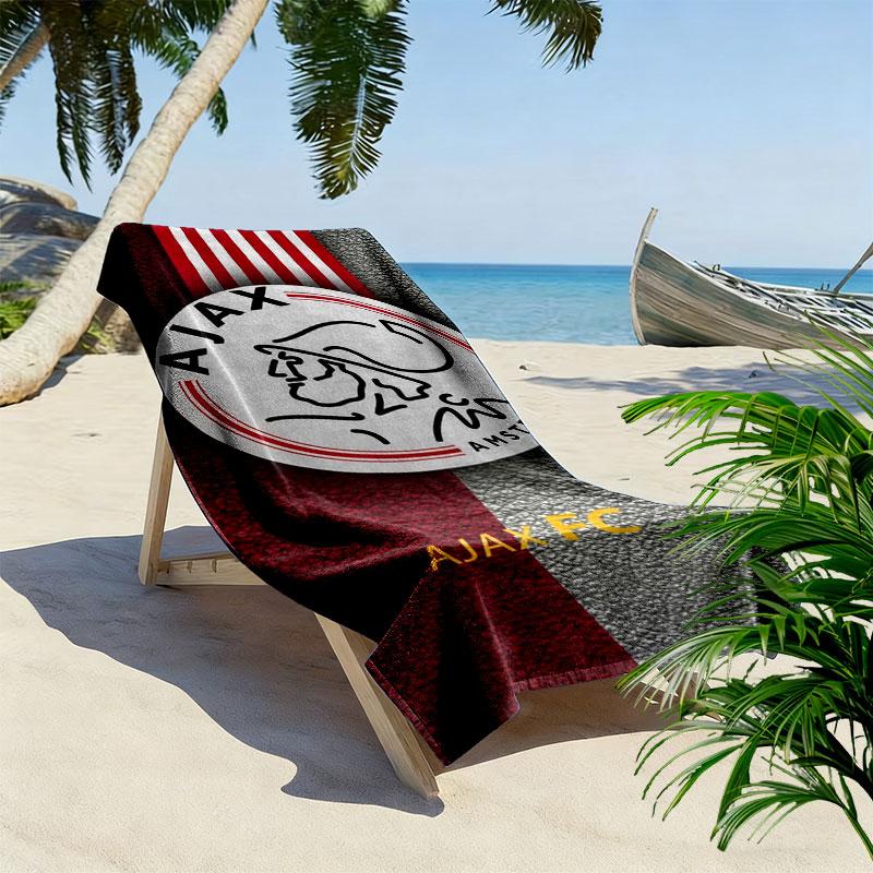 Toalla de Playa con Estampado del AFC Ajax, Toalla Grande Suave de Secado Rápido para Playa, Camping, Natación