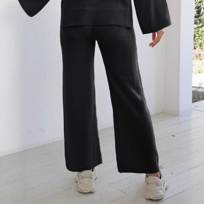 Women's Fashion and Versatile High-waisted Slimming Loose and Straight Wide-leg Casual Trousers