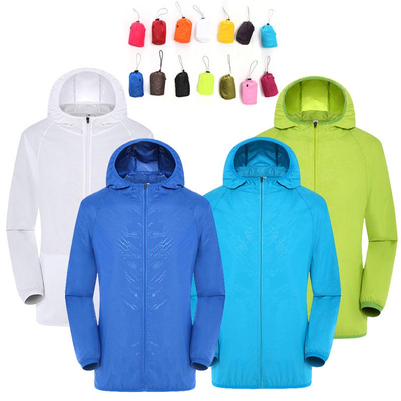 Ultrathin Windproof Cycling Jacket - Men's & Women's Waterproof Sun Protection with Custom Logo Options