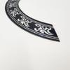 Folk Guitar Soundhole Stickers Durable PVC Self-Adhesive Soundhole Rings Decorative Protective Stickers for Classical Guitars with Adhesive Backing