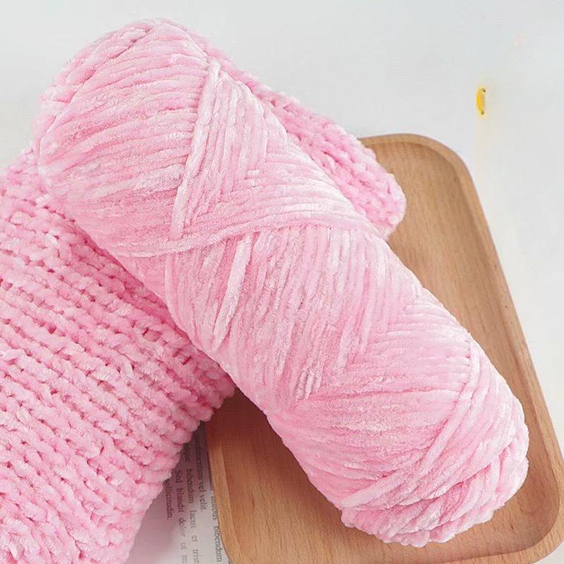 10Pcs/95g Chenille Warm Velvet Yarn Blended for Handmade DIY Knitting Wool Crochet Handmade Scarf Coat Baby Blanket and Hat