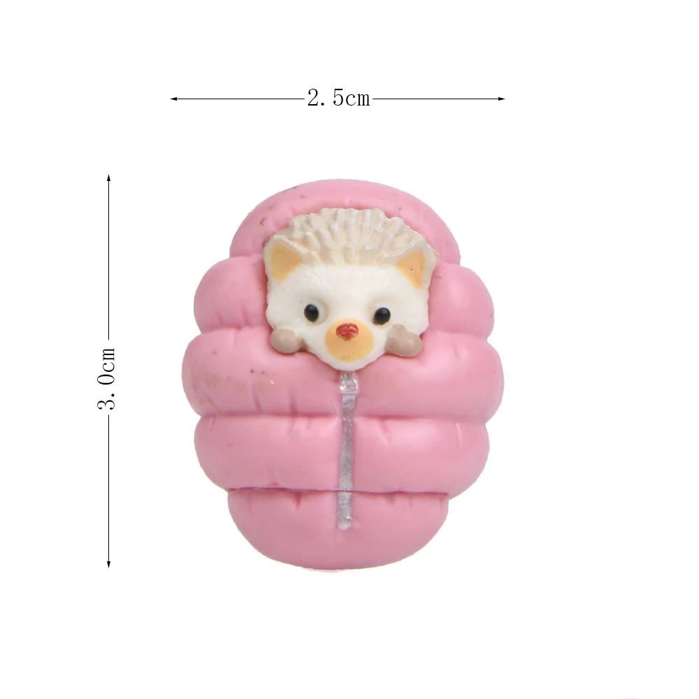 Mini Hedgehog in Sleeping Bag Ornament Miniature Figurines Gift Toy for Kids Children Baby Room Desk Garden Home Decoration