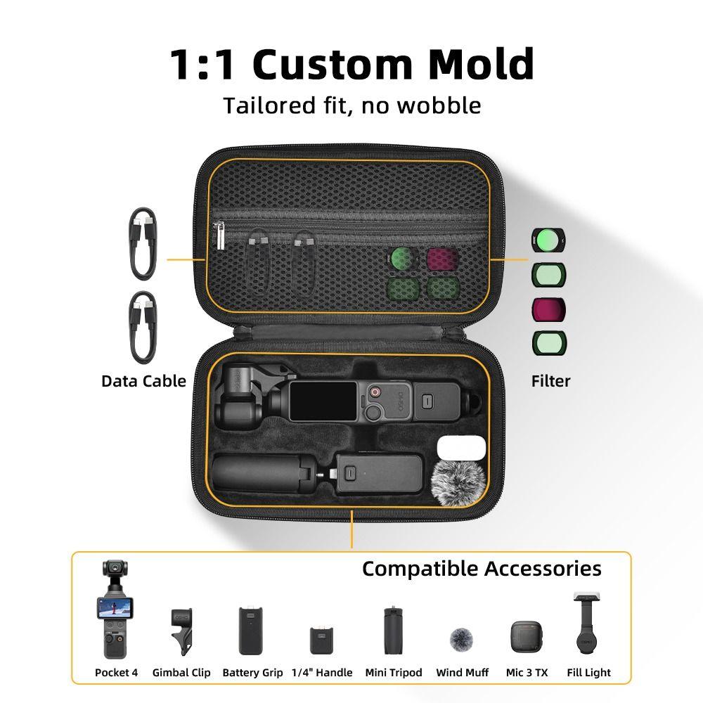 Portable Carrying Case Waterproof Protective Bag for DJI Osmo Pocket 4 Gimbal Camera Accessories