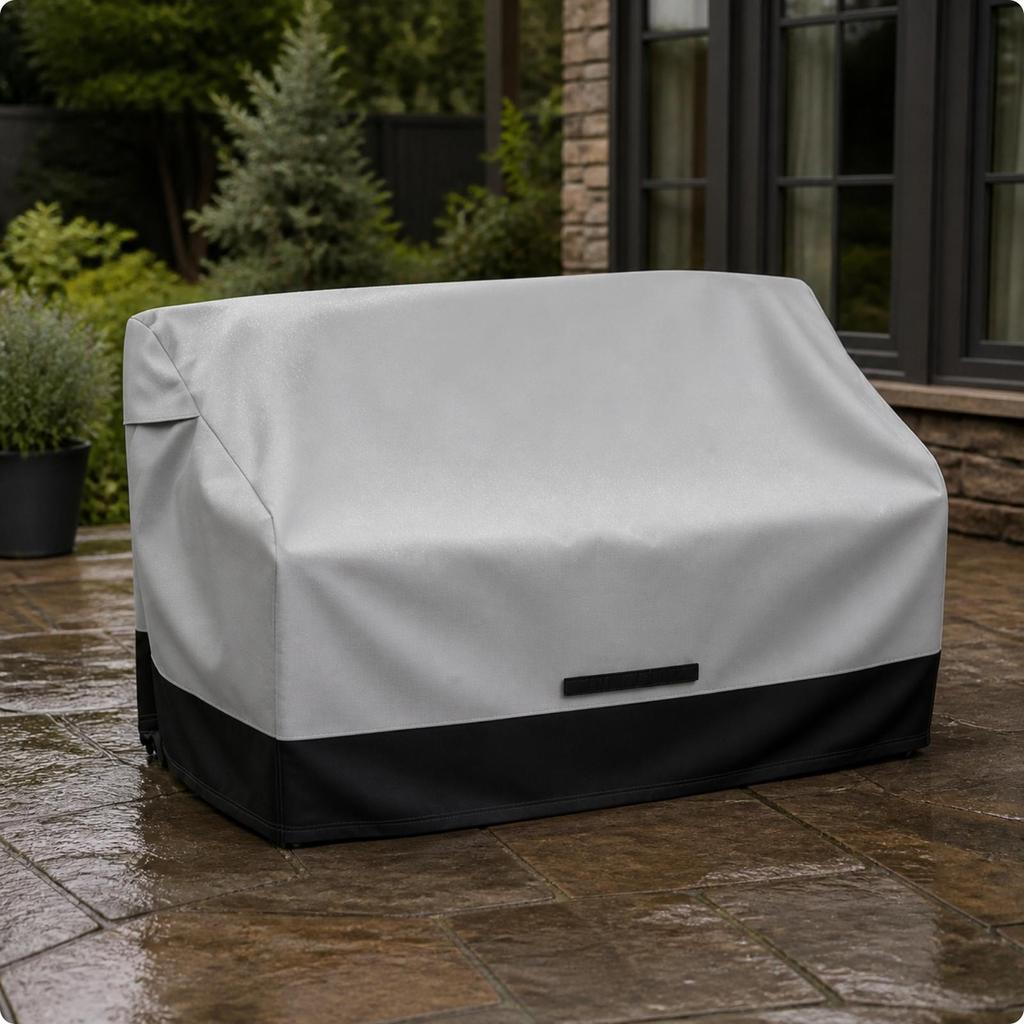 Patio Loveseat Cover Weatherproof Windproof for Backyard