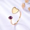 Umcho Natural Agate Gemstone 925 Ring