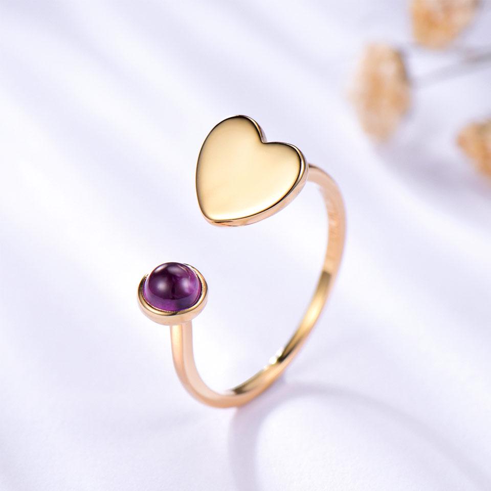 Umcho Natural Agate Gemstone 925 Ring