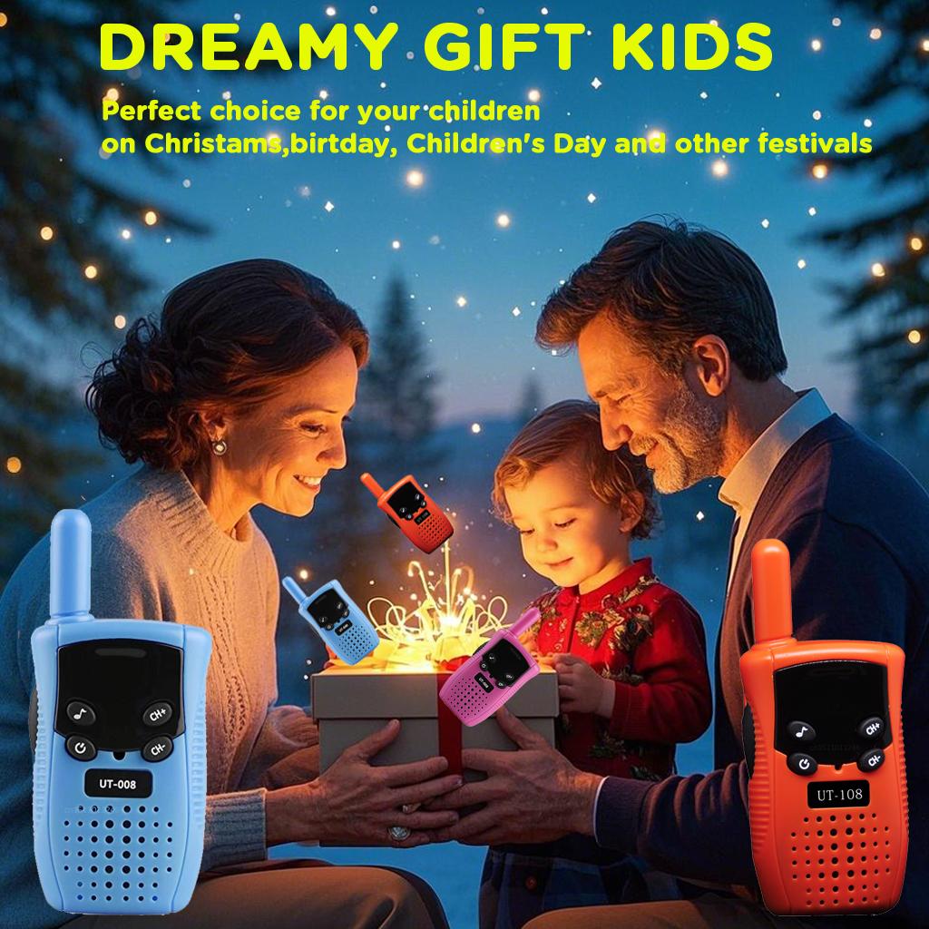 New Mini Walkie Talkie Children Handheld Transceiver Long Range Portable Walkie-Talkie Kid Two Way Radio Boy Girl Birthday Gifts