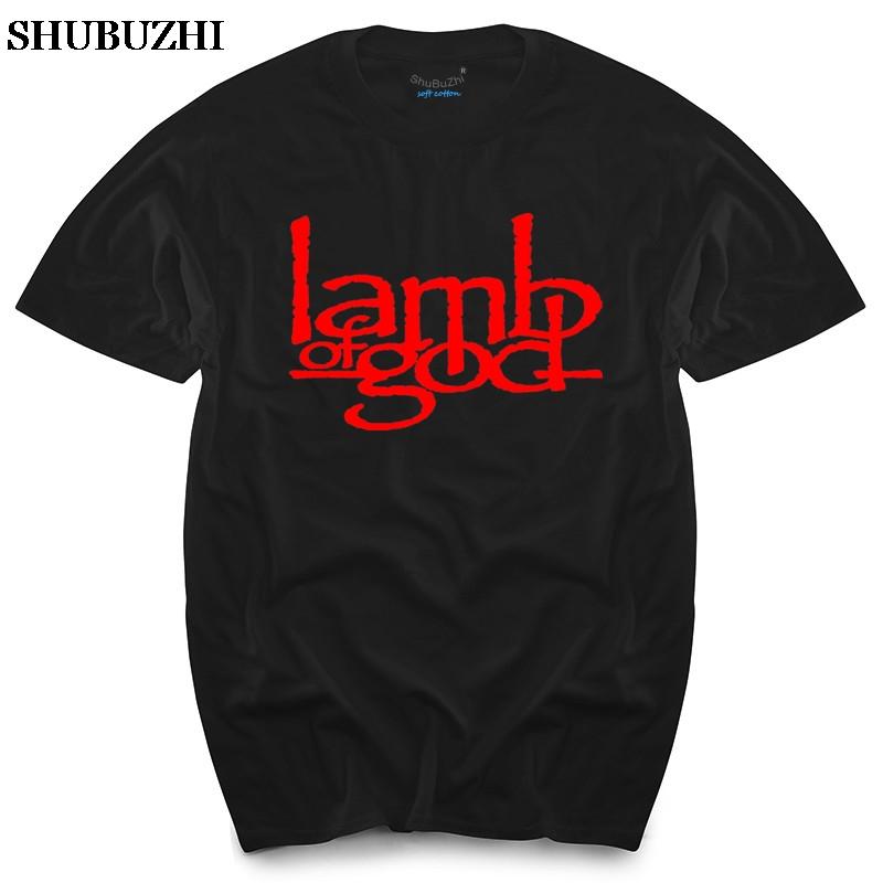 T-shirt Mens x3XL Lamb of God Shirt Men's Top Tees Cotton Tee-shirt Euro Size New Shubuzhi Brand