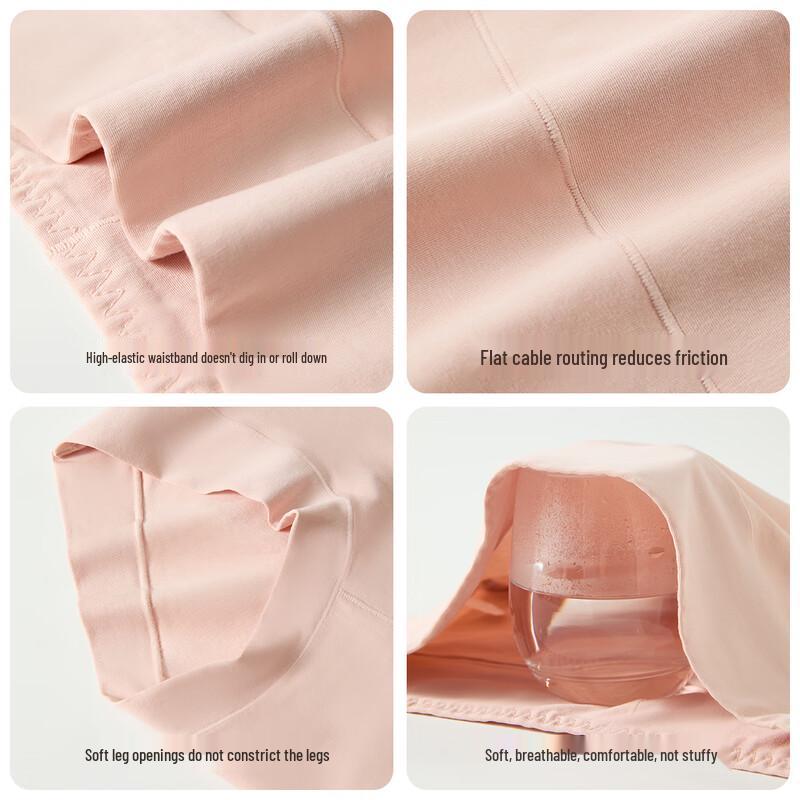 Mao Ren Women's High-Waist Cotton Antibacterial Boy Shorts