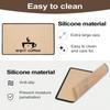 Leeseph Coffee Mat Waterproof Silicone Dish Drying Mat Quick Dry Coffee Mat, Coffee Bar Accessories Fit Under Coffee Pot