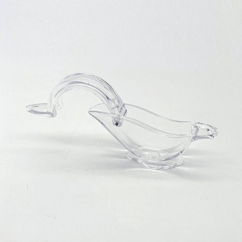1PC Acrylic Lemon Juicer, Manual Transparent Small Fruit Juicer, Portable Manual Lemon Clip Juicer bird style opp