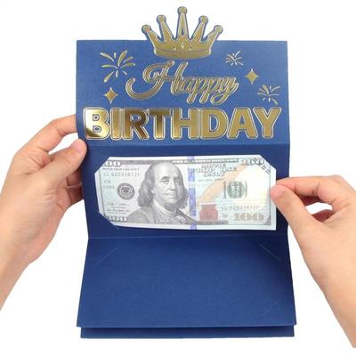 Geburtstagsgeschenk Geldbörse Grußkarte Kreativer Geburtstag Faltbarer Bargeldhalter Faltbarer Roter Umschlag Geburtstag Geschenkumschlag Für Kinder