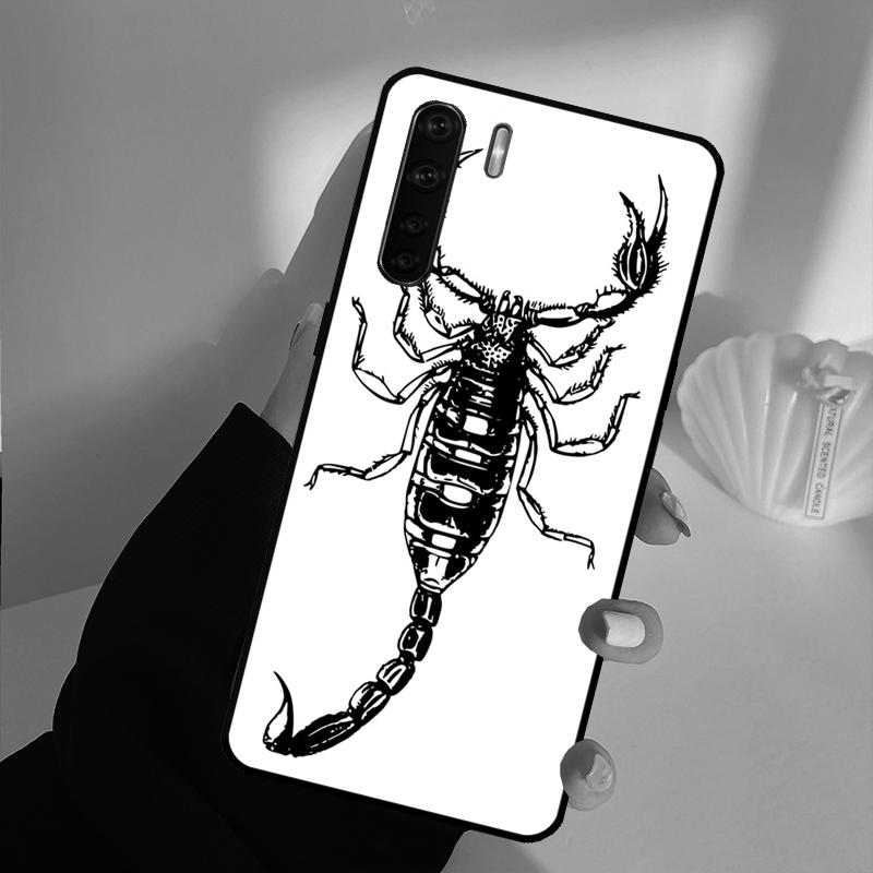 Scorpion Case For OPPO A17 A57 A77 A16 A76 A96 A52 A72 A15 A5 A9 A31 A53 S A54 A74 A94 A93 A78 Cover