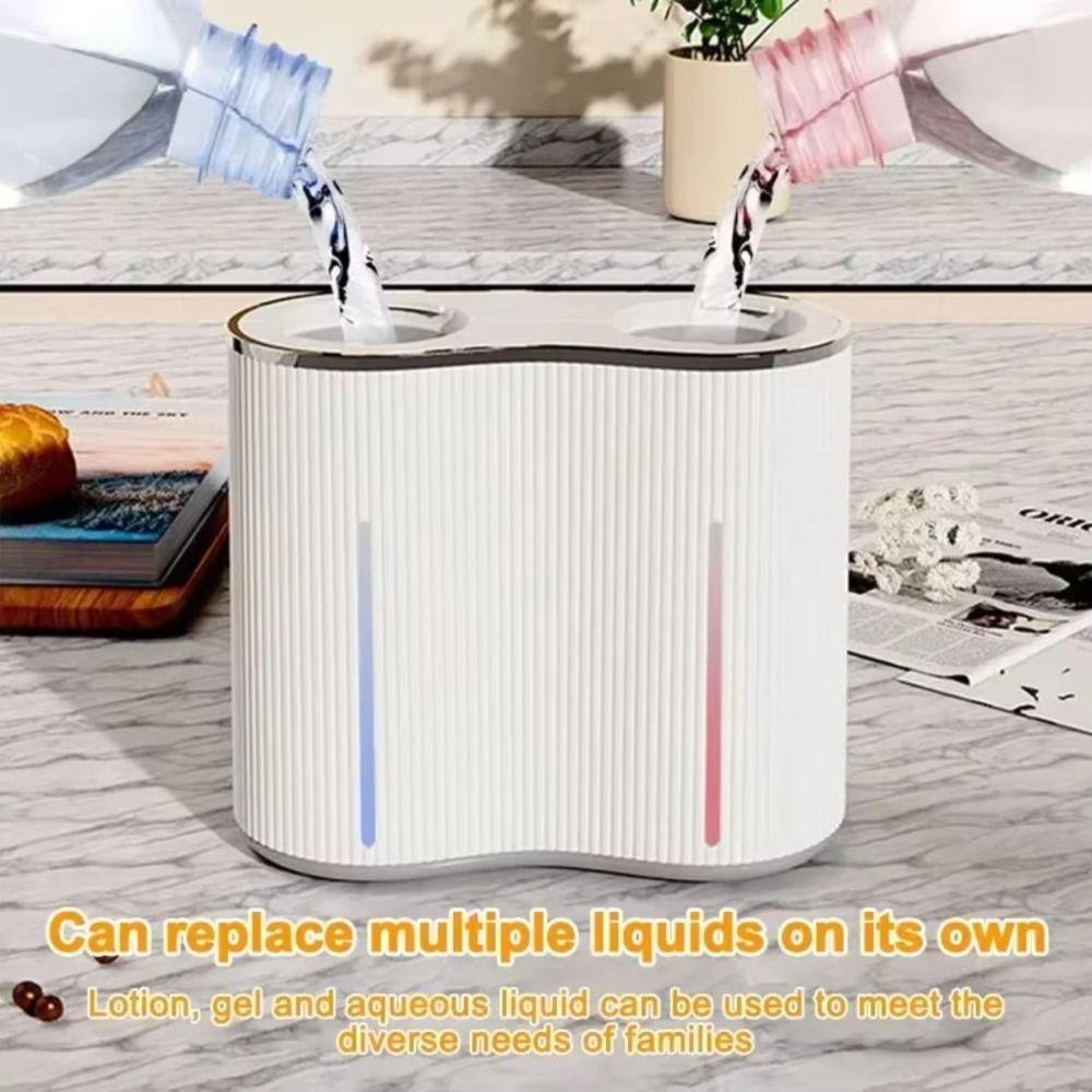 Infrared Sensor Double-Head Soap Dispenser Foam+Liquid Soap Dispenser  Commercial Use