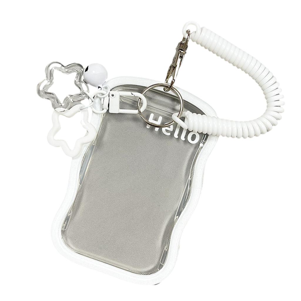 Silikon Fotokartenhalter Kpop Fotokartenhalter mit Schlüsselanhänger Ausweishalter Anhänger Schlüsselanhänger Studentenausweishüllen