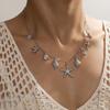1 Piece of Women's Fashionable Pendant Necklace with Ocean Style, Shell, Starfish, Multiple Pendants, Tassel Necklace