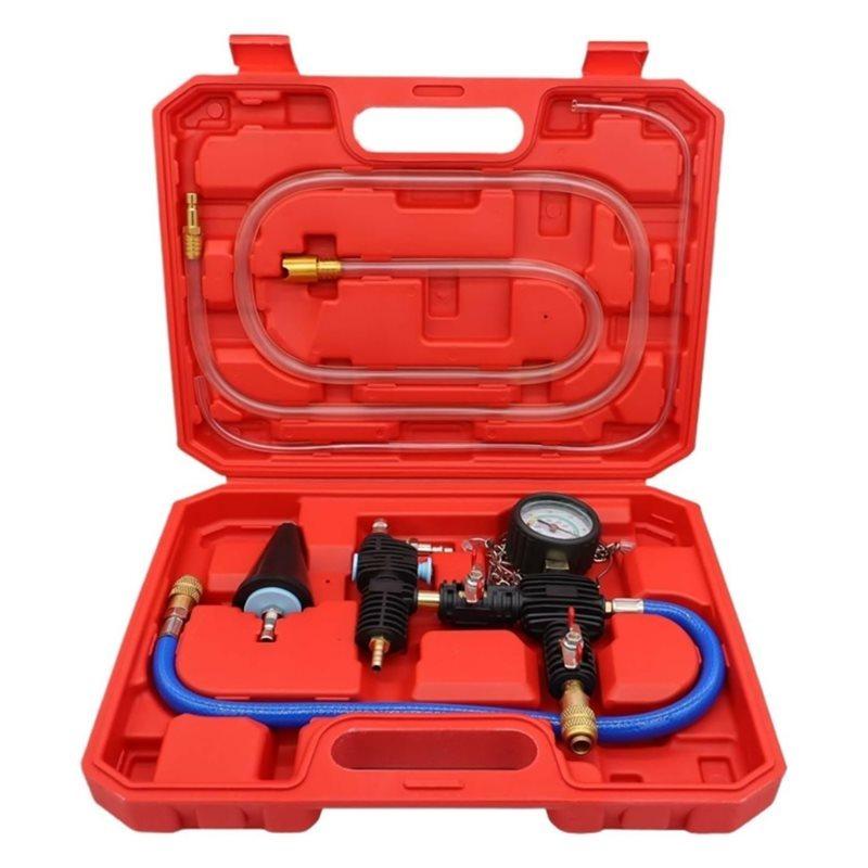 Car Radiator Coolant Refill Tool Kit With Adapter And Vacuum Purge Functionality For Efficient Coolant System Operation