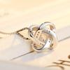 Jinjiahua Eternal Star Diamond Pendant - Ancient Silver Korean Fashion Clavicle Necklace