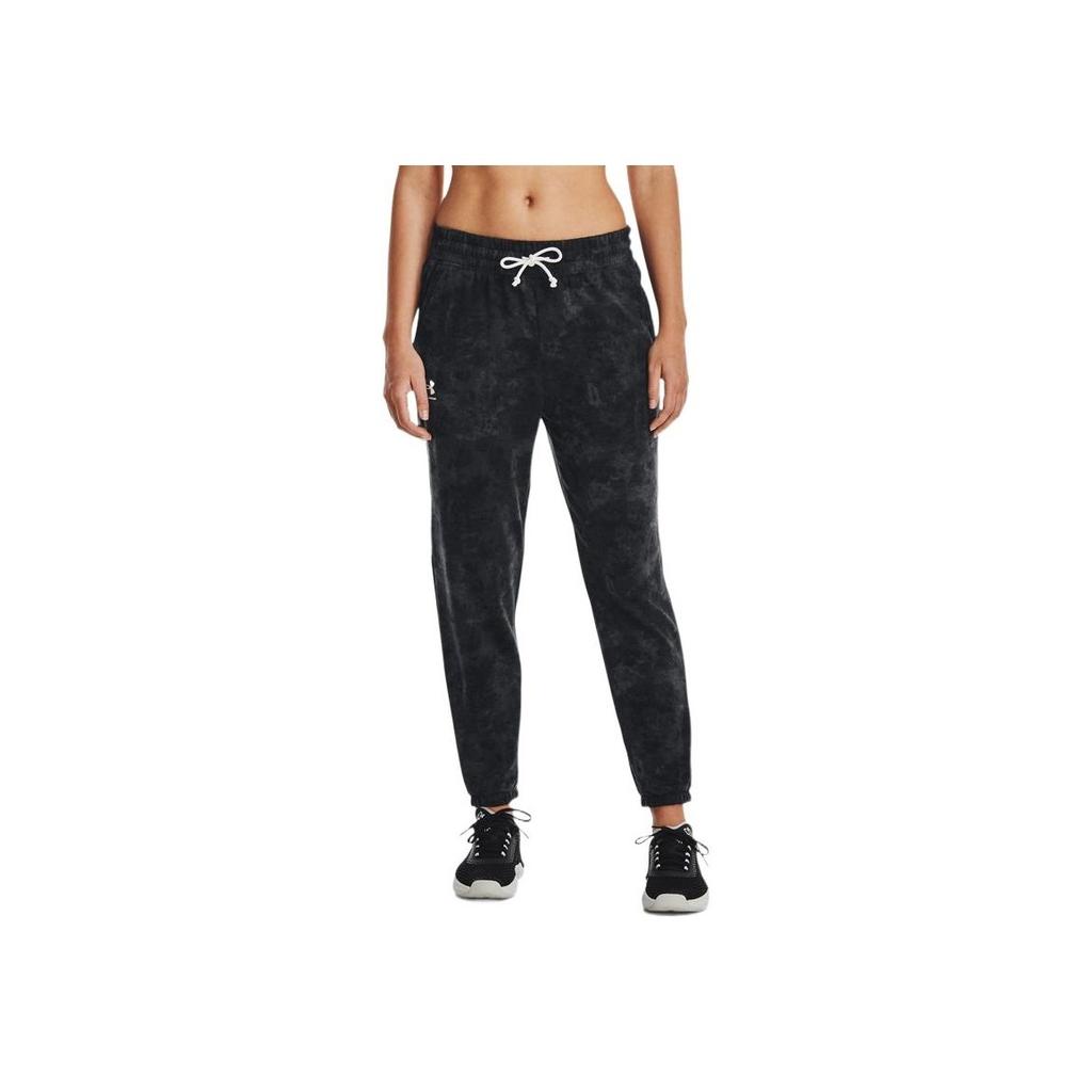 Under Armour Tie-Dye Print Drawstring Joggers Women Joggers Black 1373040-001