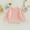 Kleinkind Baby Rundhals Pullover 3M 6M 9M 12M 18M 24M 3Y 4Y 5Y Langarm Einfarbig Lose Gestrickte Pullover