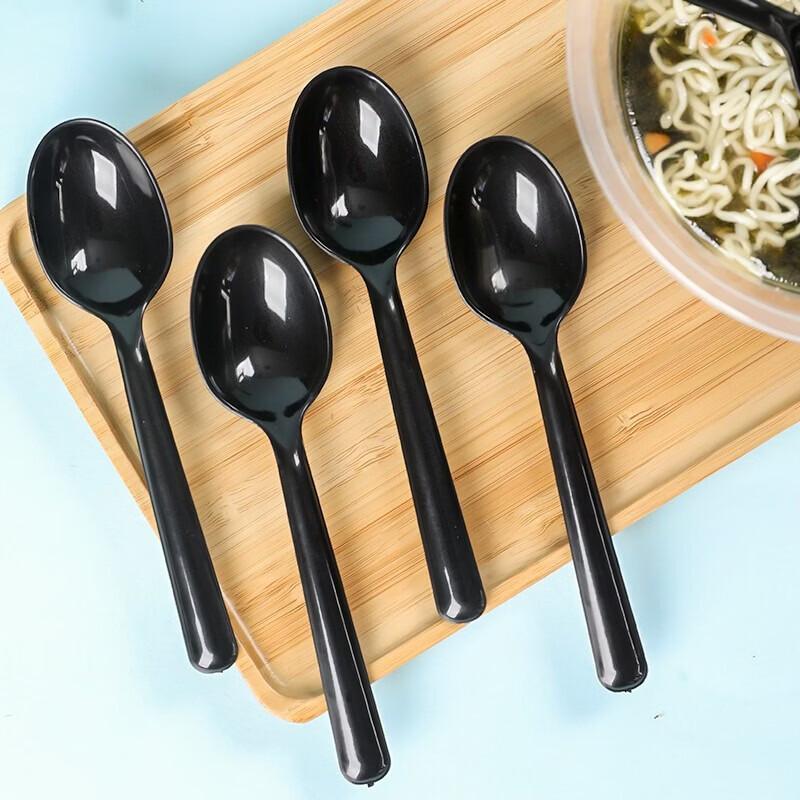 Disposable Black Spoons