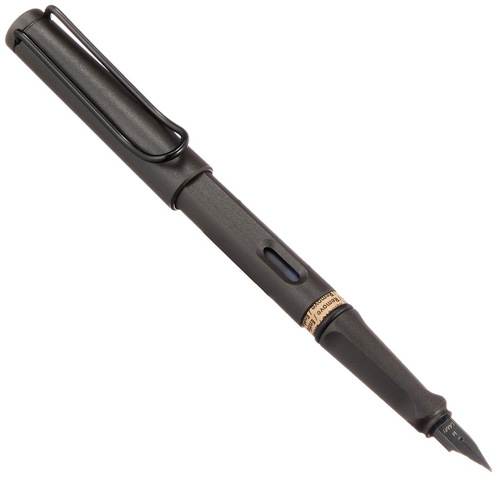 LAMY Fountain Safari Medium Converter Sold Officially Imported L17-M Pen, Black, Nib, Dual-Use, Separately,