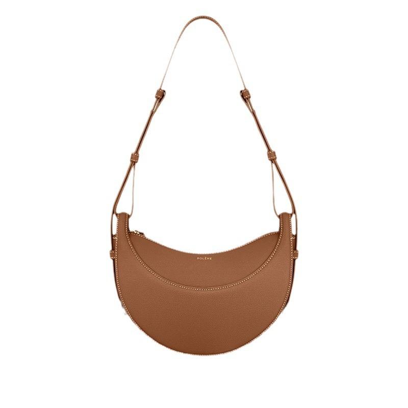 Borsa a Mezzaluna, Design di Nicchia, Borsa a Spalla Singola a Tracolla, Borsa a Sella in Pelle da Sottobraccio