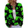 LXF-YK52 Crew Neck Cardigan St. Patrick's 3D Printed Sweater New Knitted European beautiful woman