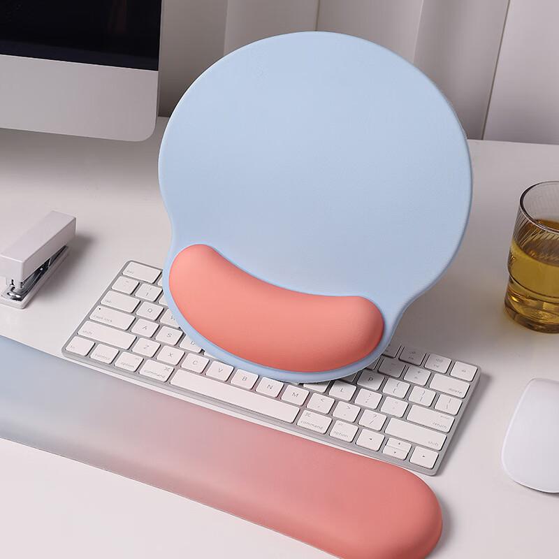 Cat Box Candy Color Wrist Rest Mouse Pad Office Keyboard Wrist Support Cute High-Value Gradient Blue Orange Keyboard Wrist Rest
